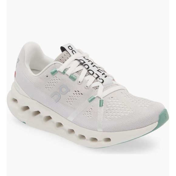 On Running Shoes - On Running Women's White and Green Running Shoes